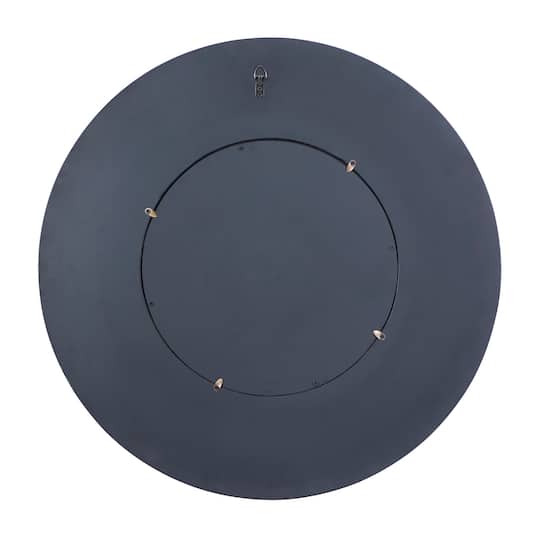 32" Blue Wood Coastal Wall Mirror
